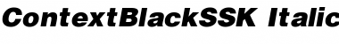 Download ContextBlackSSK Italic Font Title Preview