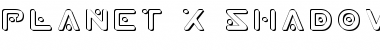 Download Planet X Shadow Shadow Font Title Preview