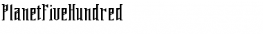Download PlanetFiveHundred Regular Font Title Preview