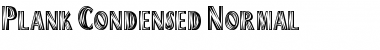 Download PlankCondensed Normal Font Title Preview