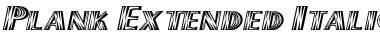 Download PlankExtended Italic Font Title Preview