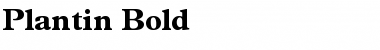 Download Plantin Bold Font Title Preview