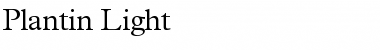 Download Plantin-Light Light Font Title Preview