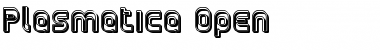 Download Plasmatica Open Regular Font Title Preview