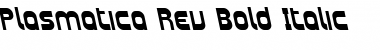 Download Plasmatica Rev Bold Italic Font Title Preview