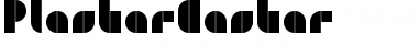 Download PlasterCaster Regular Font Title Preview