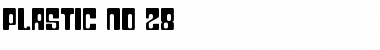 Download Plastic No.28 Regular Font Title Preview