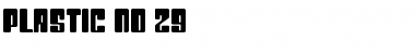 Download Plastic No.29 Regular Font Title Preview