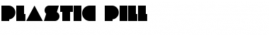 Download PLASTIC PILL Regular Font Title Preview