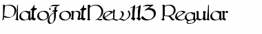 Download PlatoFontNew113 Regular Font Title Preview