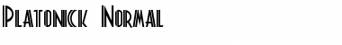 Download Platonick-Normal Regular Font Title Preview