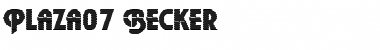 Download Plaza07 Becker Regular Font Title Preview