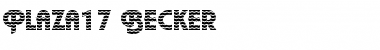 Download Plaza17 Becker Regular Font Title Preview