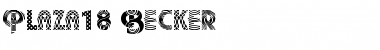 Download Plaza18 Becker Regular Font Title Preview