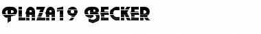 Download Plaza19 Becker Regular Font Title Preview