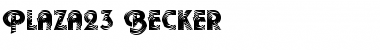 Download Plaza23 Becker Regular Font Title Preview