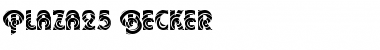 Download Plaza25 Becker Regular Font Title Preview