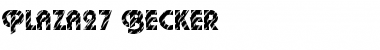 Download Plaza27 Becker Regular Font Title Preview