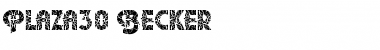 Download Plaza30 Becker Regular Font Title Preview