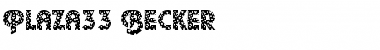 Download Plaza33 Becker Regular Font Title Preview