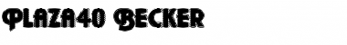 Download Plaza40 Becker Regular Font Title Preview