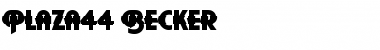 Download Plaza44 Becker Regular Font Title Preview