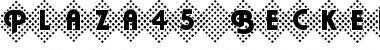 Download Plaza45 Becker Regular Font Title Preview