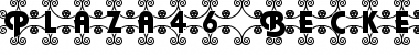 Download Plaza46 Becker Regular Font Title Preview