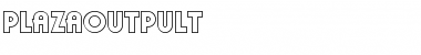Download PlazaOutPUlt Regular Font Title Preview