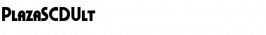 Download PlazaSCDUlt Regular Font Title Preview