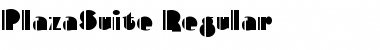 Download PlazaSuite Regular Font Title Preview
