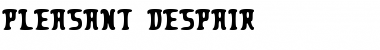 Download Pleasant Despair Regular Font Title Preview