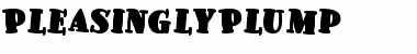 Download PleasinglyPlump Regular Font Title Preview