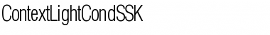 Download ContextLightCondSSK Regular Font Title Preview