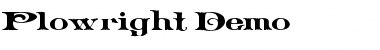 Download Plowright Demo Regular Font Title Preview