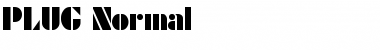 Download PLUG Normal Font Title Preview