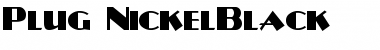 Download Plug-NickelBlack Regular Font Title Preview