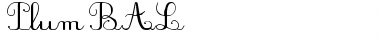 Download PlumBAL Regular Font Title Preview