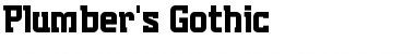 Download Plumber's Gothic Regular Font Title Preview