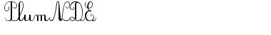 Download PlumNDE Regular Font Title Preview