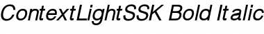 Download ContextLightSSK Bold Italic Font Title Preview