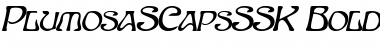 Download PlumosaSCapsSSK BoldItalic Font Title Preview