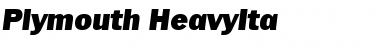 Download Plymouth-HeavyIta Regular Font Title Preview