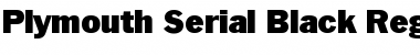 Download Plymouth-Serial-Black Regular Font Title Preview