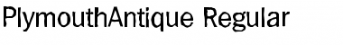 Download PlymouthAntique Regular Font Title Preview