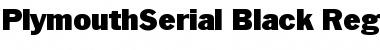 Download PlymouthSerial-Black Regular Font Title Preview