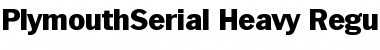 Download PlymouthSerial-Heavy Regular Font Title Preview