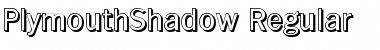 Download PlymouthShadow Regular Font Title Preview