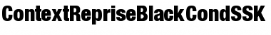 Download ContextRepriseBlackCondSSK Bold Font Title Preview