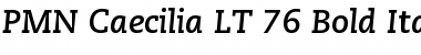 Download Caecilia LT BoldItalic Regular Font